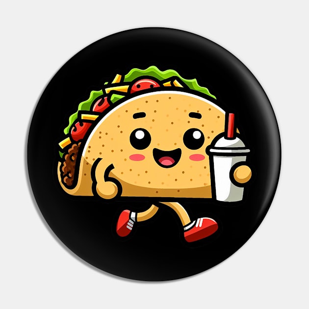 Taco Fast Food Pin by Plushism