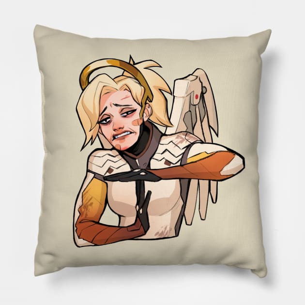 Mercy Pillow by Emilyena