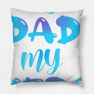 Best Dad In Town Kids Bubble gum design Pillow