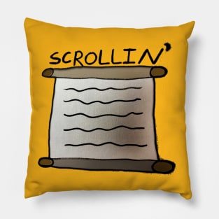 Scrollin' Pillow