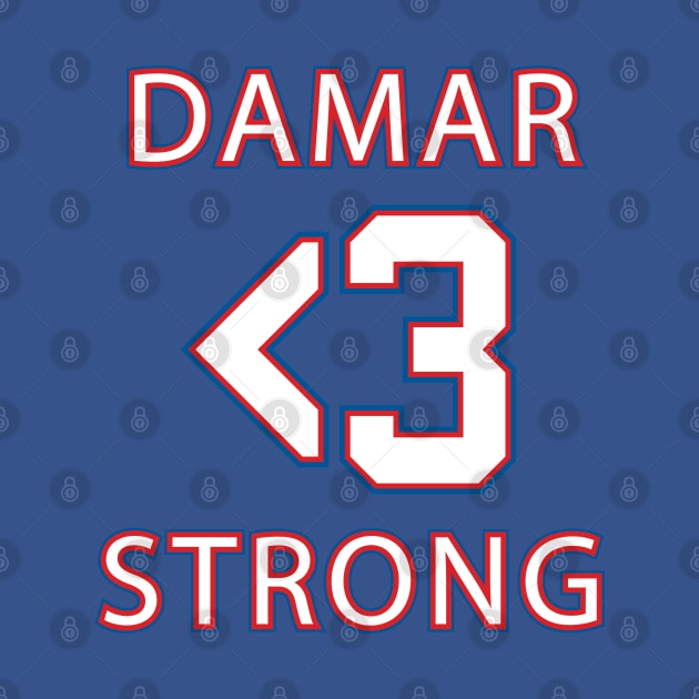 Damar Hamlin Strong Heart <3 by albinochicken