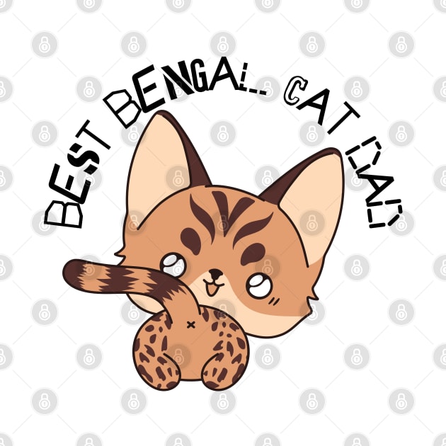 Best Bengal Cat Dad by softprintables