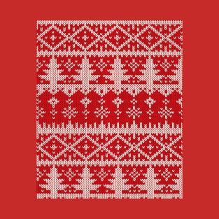 Beautiful Sweater Pattern, Perfect For Christmas And New Years', As Well As For A Party. T-Shirt