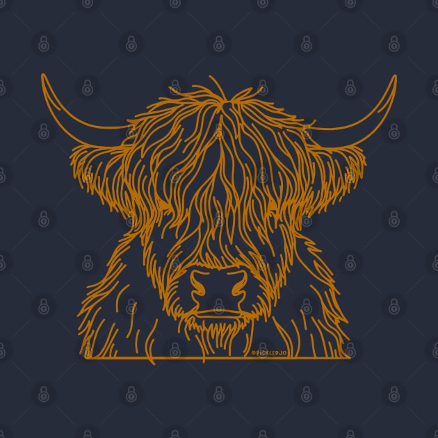 Scottish Cow - Brown by Sketchy