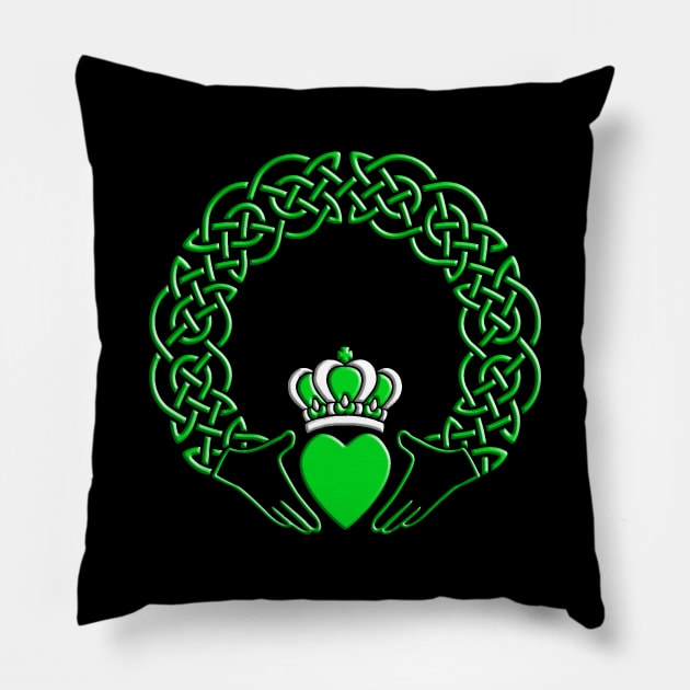 CLADDAGH 1 Pillow by GardenOfNightmares