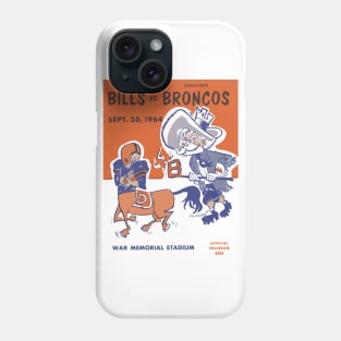 Vintage Buffalo Bills Program Phone Case