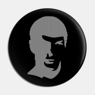 Illustration Of Cristiano Ronaldo Face Pin