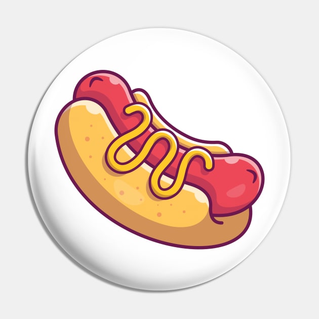Hotdog cartoon Pin by Catalyst Labs