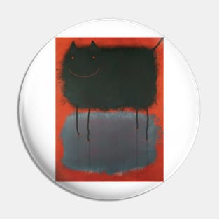 Black cat by Mark Rothko Pin