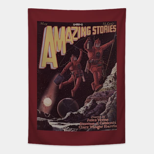 Amazing Stories 04 02 (faded) Tapestry by GloopTrekker