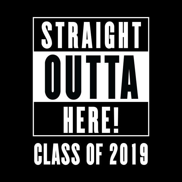 College Graduate Shirt Gift  - Straight Outta Here! by Scipio