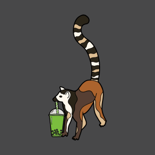 Lemur Drinking Tea T-Shirt