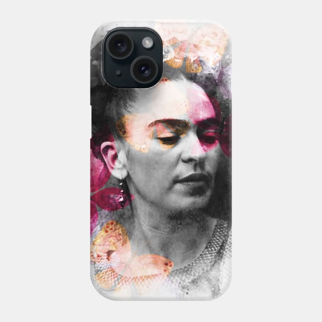 FRIDA KAHLO Mexican Feminist portrait Phone Case by GalleryArtField