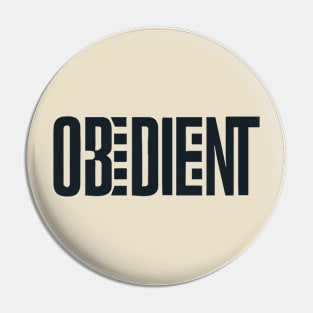 Minimalist Geometric "Obedient" Version 2 Pin