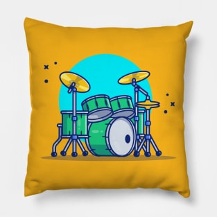 Drum Set Music Pillow