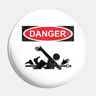 DANGER ROTATING MACHINERY Pin