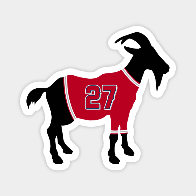 Mike Trout GOAT Magnet by cwijeta