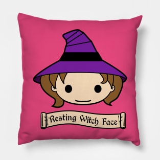 Resting Witch Face Pillow