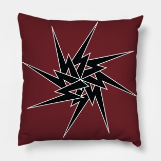 Lightning Bolt Pattern Pillow