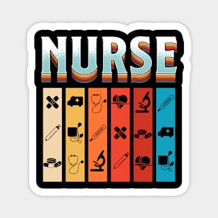 Retro Nurse Week Nurse Day Cute Nurse Magnet