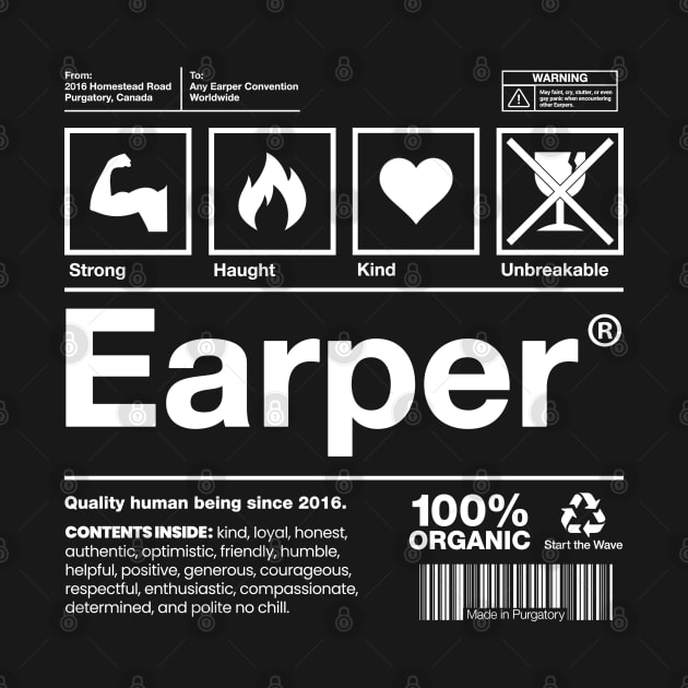 Earper Shipping Label - Wynonna Earp by VikingElf