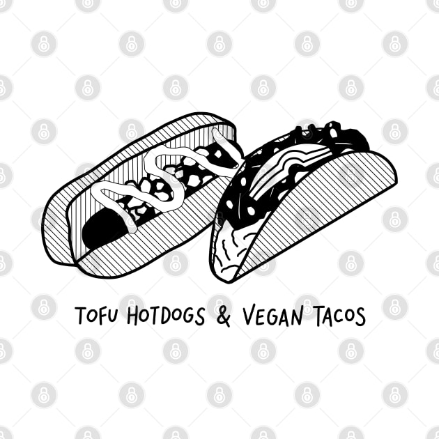 Tofu Hotdogs & Vegan Tacos by slomotionworks