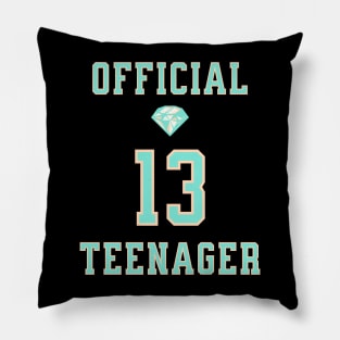 Official Teenager Diamond Tee Pillow