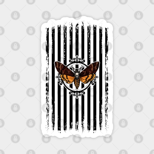 Gothic Death Moth Magnet by RavenWake