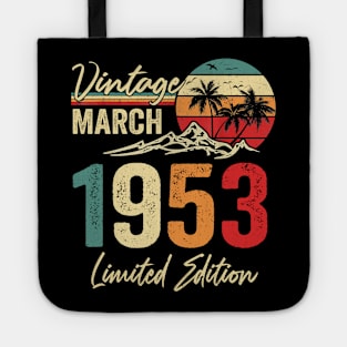 retro 1953 birthday Vintage Tote