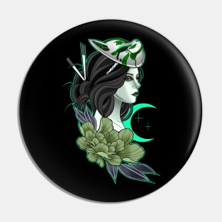 Luna Kitsune Pin