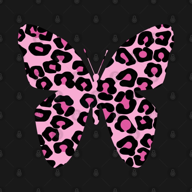 Butterfly Pink Leopard Print by CBV