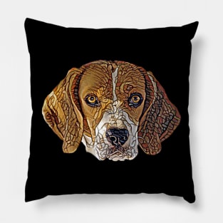 Beagle Face Pillow