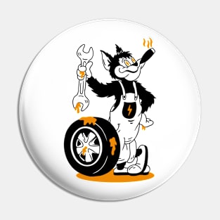 Bunny Motorcycle Pin