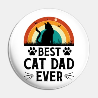 Best Cat Dad Ever t-shirt Pin