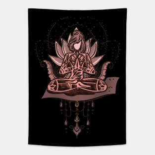 Wonderful lotus with women Tapestry