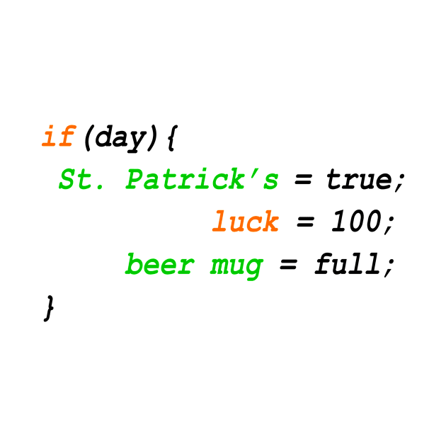 Saint Patrick's Day - Irish Coding by Ferrazi