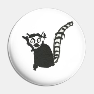 Lemur Doodle Pin