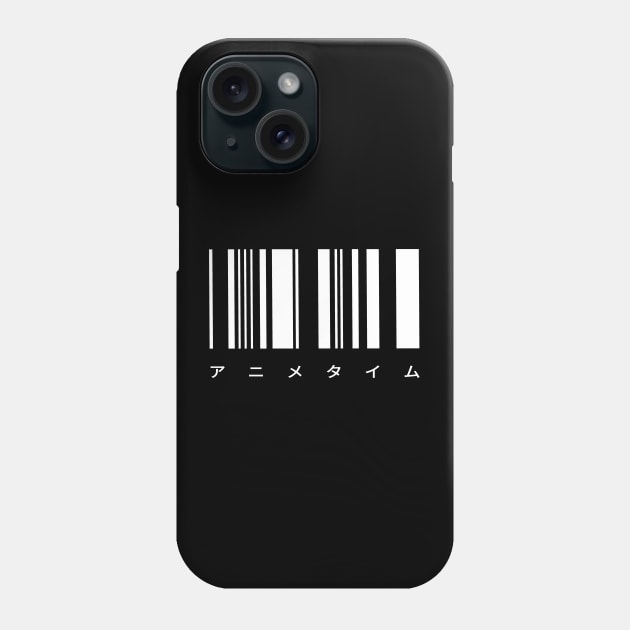 Anime Design Barcode Anime Time Phone Case by Designs by Romeo