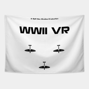 WWII VR Shirt - Black on White Tapestry