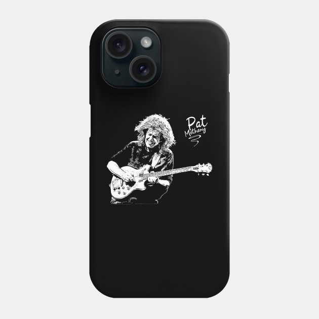 pat metheny // white Phone Case by Degiab