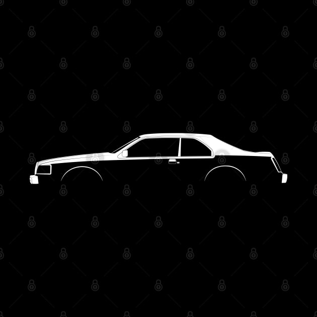 Lincoln Continental Mark VII Silhouette by Car-Silhouettes