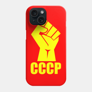 CCCP fist yellow Phone Case