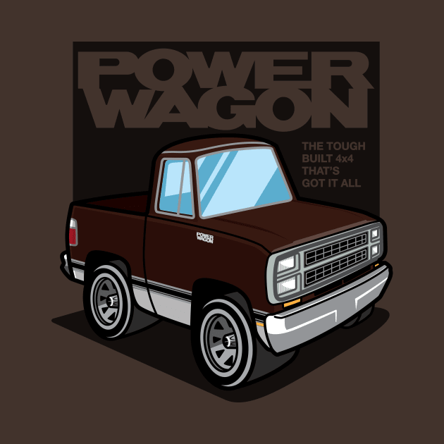 Dark Brown Sunfire - Power Wagon (1980 - White-Based) by jepegdesign
