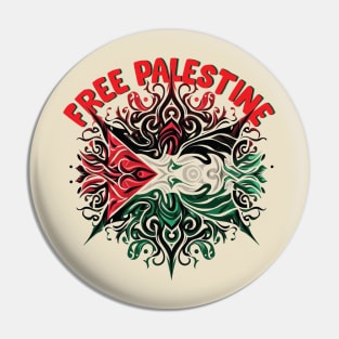 Free Palestine, Solidarity For Palestine Pin