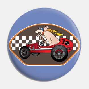 Pup Hotrod Racer Pin
