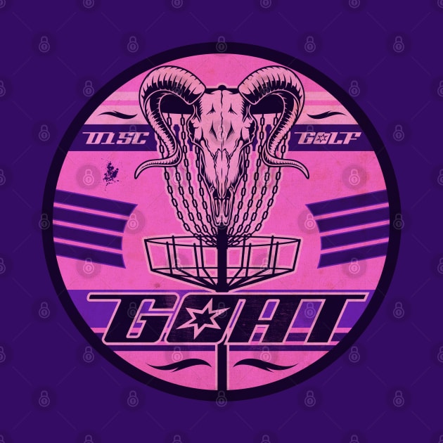 Disc Golf Pink Goat by CTShirts