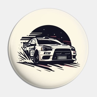 Mitsubishi Lancer Evo Rally Car Pin