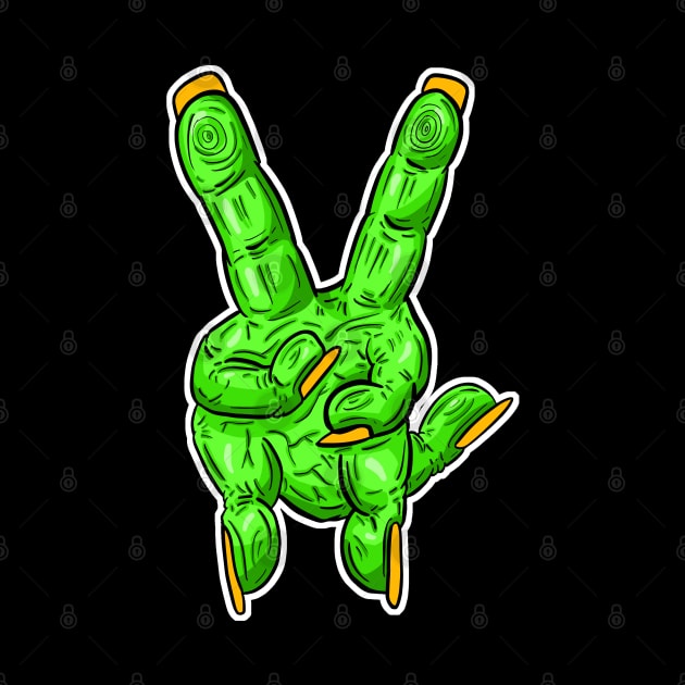 Zombie Fingers - Victory V Sign by Squeeb Creative