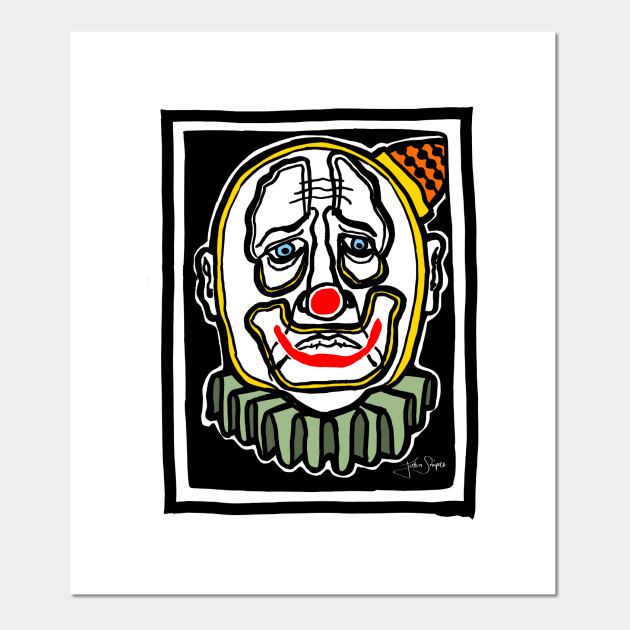 Sad Clown Face Sad Clown Posters And Art Prints Teepublic