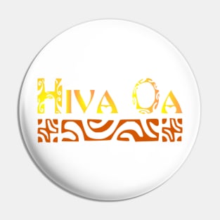 HIVA OA (sunset) Pin